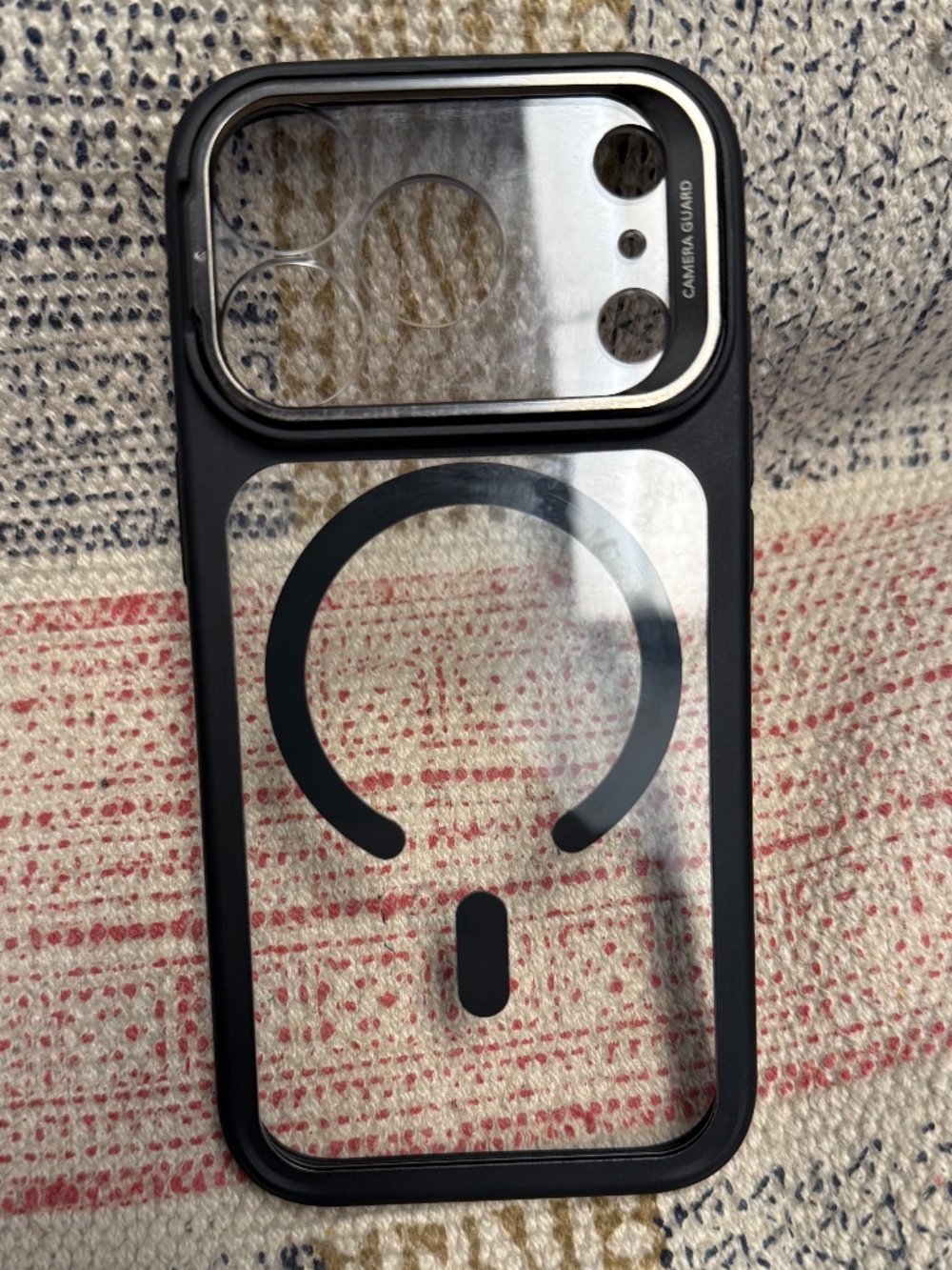 ESR Case iPhone 17 Pro - Black Dark Clear Kickstand Used 1 Week